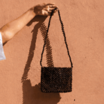 Kuromatsu Sac bandoulière noir & naturel