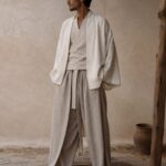SHIROI  ENSEMBLE LIN OVERSIZE UNISEXE